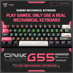 A Photo Of Onikuma G55 - Compact Mechanical Gaming Keyboard