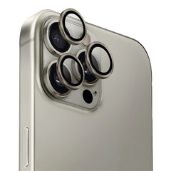 A Photo Of Uniq Optix AluGuard 9H Tempered Lens Protector for iPhone 16 Pro / 16 Pro Max - Aluminum Frame, Scratch-Resistant, Anti-Fingerprint