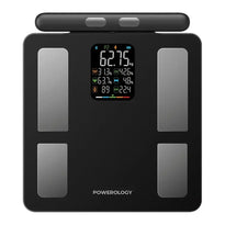 Powerology Advanced Precision Smart Scale – Black | Smart Body Composition Analyzer