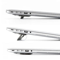 Powerology Ultra-Thin Aluminum Laptop Stand – 3mm Foldable, Lightweight & Portable for 15” Devices