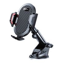 Porodo ABS + Silicone 360° Rotatable Universal Car Mount, Hands-Free, Air Vent & Suction Holder