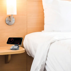 A Photo Of Porodo Rotating Base Three-Device Wireless Charger – Gray