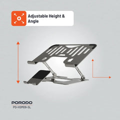 A Photo Of Porodo Smart Folding Multi-Device Stand – Silver