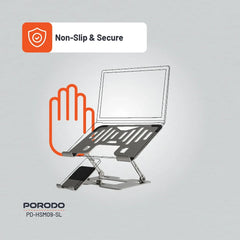 A Photo Of Porodo Smart Folding Multi-Device Stand – Silver