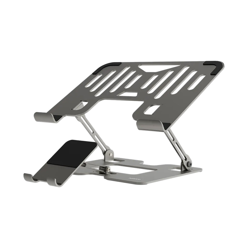 A Photo Of Porodo Smart Folding Multi-Device Stand – Silver