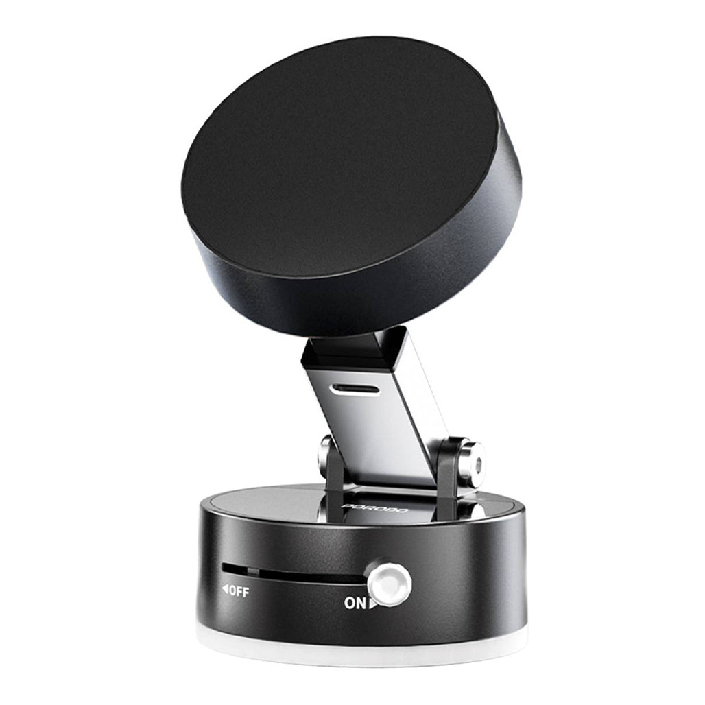 A Photo Of Porodo Multi-Surface MagSafe Mount – Adjustable Viewing, N52 Magnet, One-Hand Use, Grip-Lock & One-Touch Lock