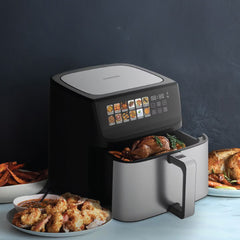 A Photo Of Porodo 11L Dual Mode Touch Control Air Fryer – Black