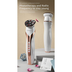 A Photo Of Porodo Lifestyle Vibration Light Therapy Device | EMS Micro-Stimulation, RF Activation, Anti-Aging, 1450mAh Battery, 8.5W Power – White