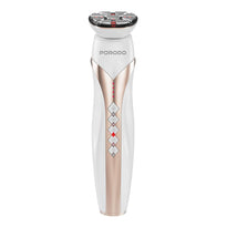 Porodo Lifestyle Vibration Light Therapy Device | EMS Micro-Stimulation, RF Activation, Anti-Aging, 1450mAh Battery, 8.5W Power – White