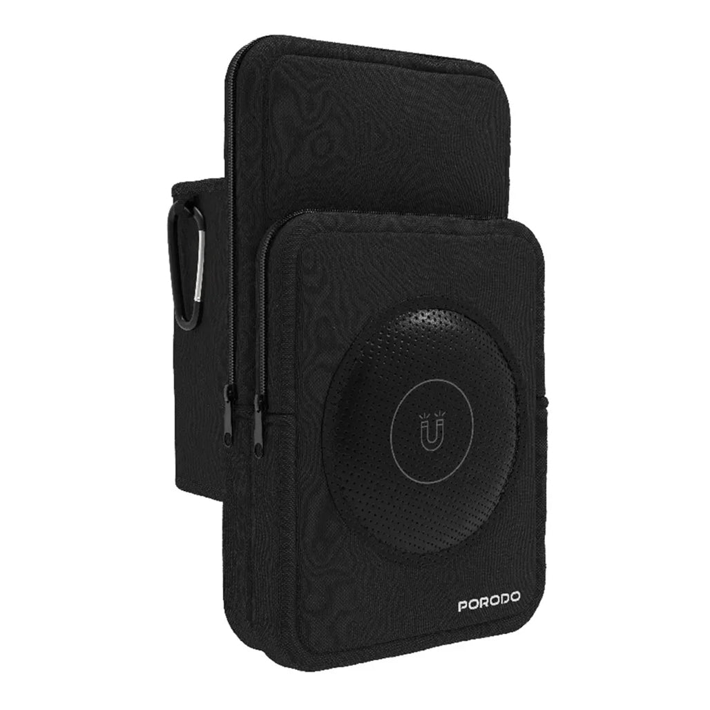 A Photo Of Porodo Lifestyle Magnetic Water Bottle Sleeve - Black