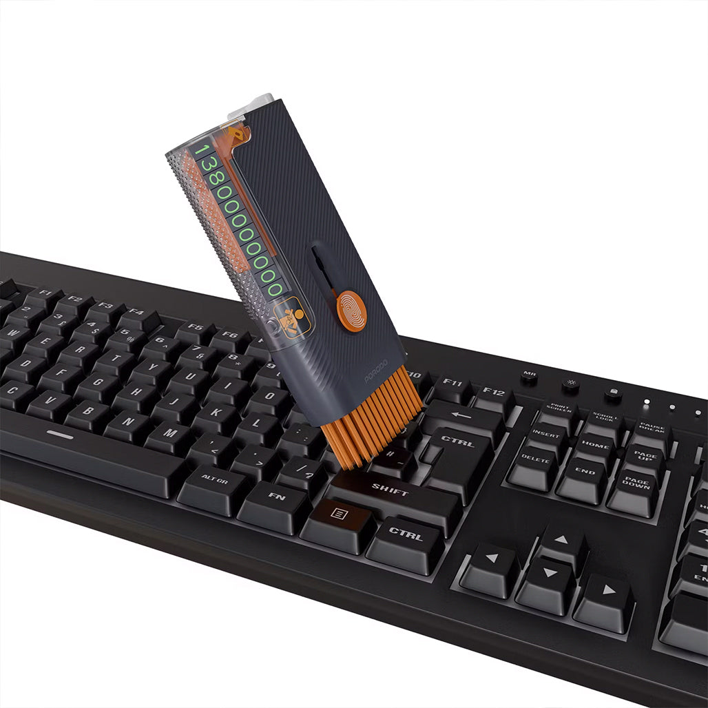 A Photo Of Porodo Lifestyle Multi-Purpose Emergency Car Safety & Cleaning Kit – Compact & Portable – Black