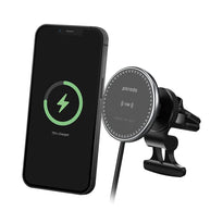Porodo 3-in-1 Magnetic Car Charger Mount 15W with 20W PD Fast Car Charger, Air Vent Mount & LED Indicator