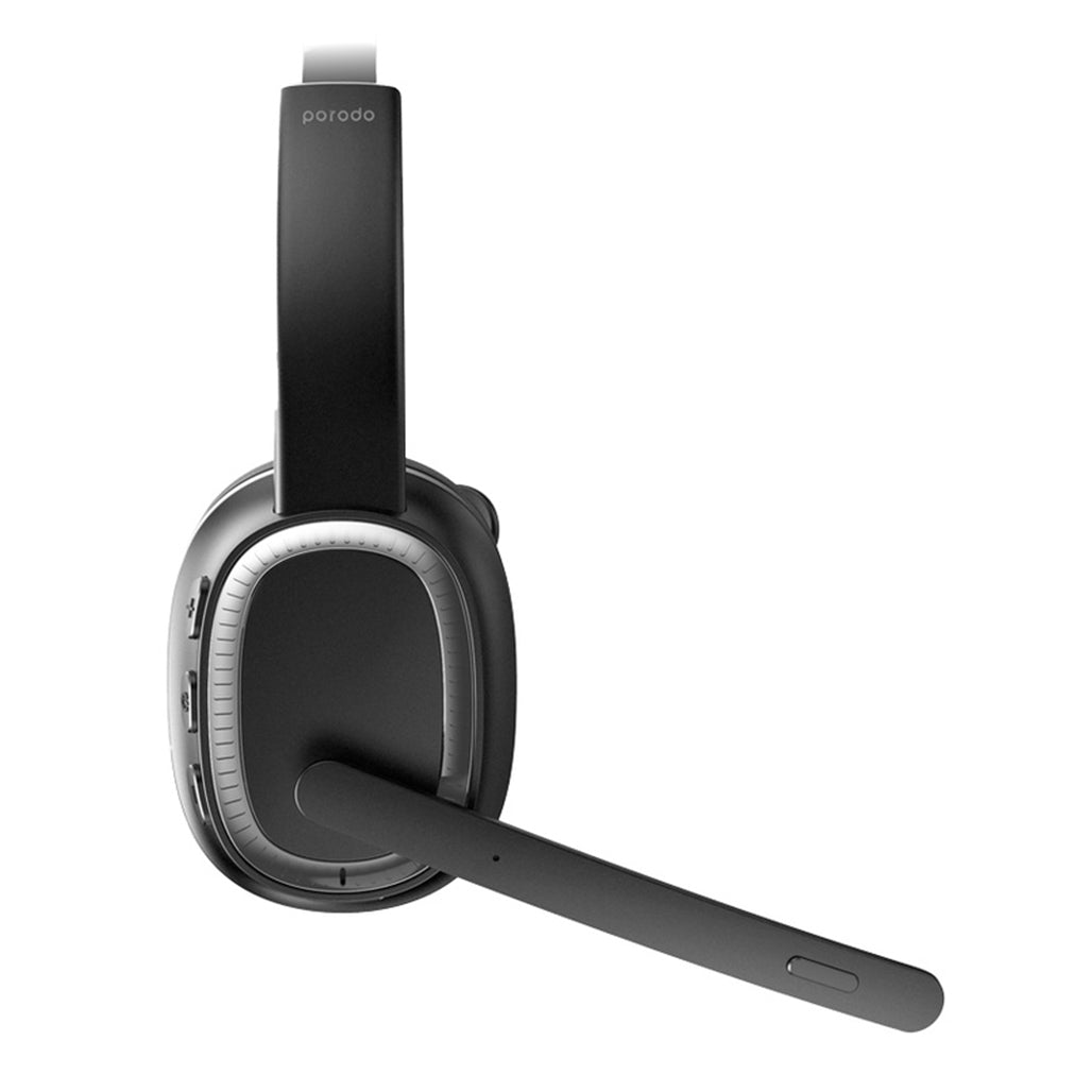 A Photo Of Porodo ENC Wireless Work Headphone - Black