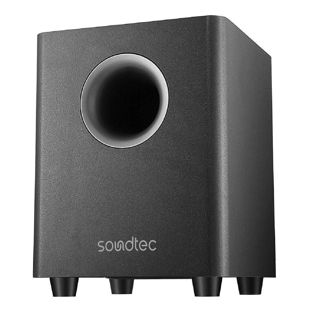 A Photo Of Soundtec By Porodo 2.1 CH Soundbar with Wireless Subwoofer