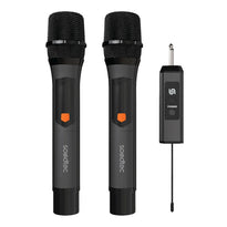 Porodo Soundtec Duo Wireless Microphone Set – Black