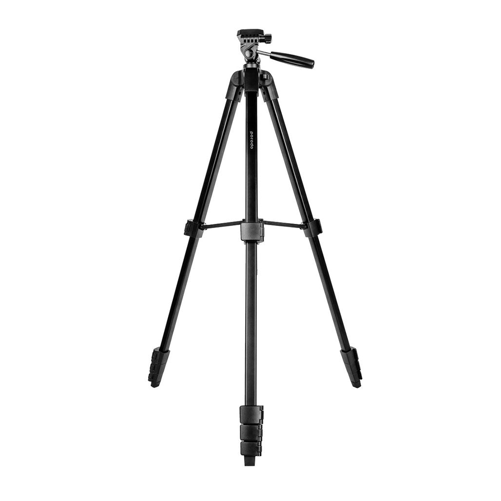 A Photo Of Porodo Professional Gimbal Tripod - Black
