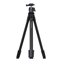 Porodo Ultra-Light Aluminum Tripod - Black | Portable, Durable, 360° Rotation, 10kg Load Capacity
