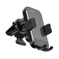 Porodo 2-in-1 Wireless Car Charger and Phone Holder with 360° Rotation and Fast Charging