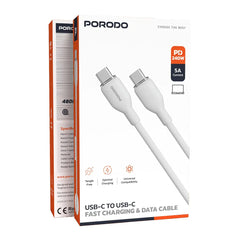 A Photo Of Porodo USB-C to USB-C Fast Charging & Data Cable