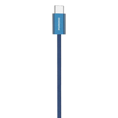 A Photo Of Porodo High-Speed USB-C Braided Cable Charging & Data Transfer - Orange