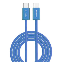 A Photo Of Porodo High-Speed USB-C Braided Cable Charging & Data Transfer - Orange