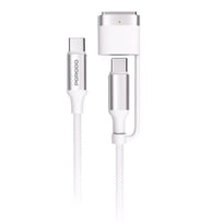 Porodo 2-In-1 Cable Magsafe 3 Charging Cable With USB-C To USB-C - PDCBL0039WH