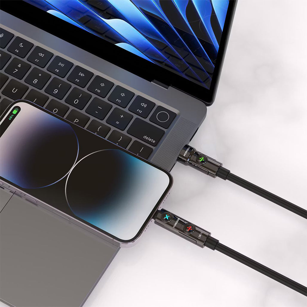 A Photo Of Porodo Powerglow 4-in-1 High-Speed Charging Cable - PDCBL2226