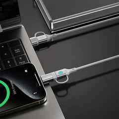 A Photo Of Porodo 4-In-1 High-Speed Charging Cable PD 240W