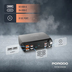 A Photo Of Porodo PowerGate Smart Charging Station 252W