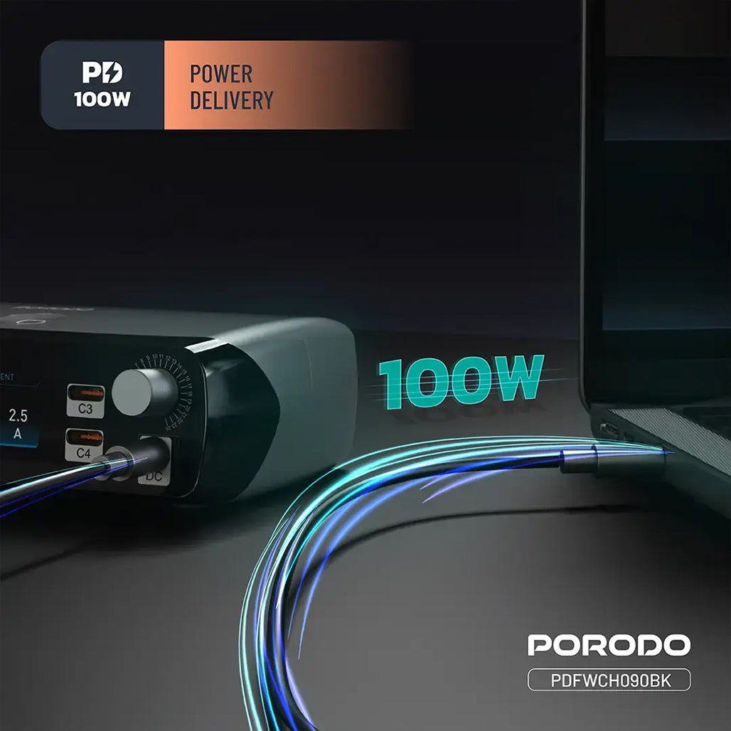 A Photo Of Porodo PowerGate Smart Charging Station 252W