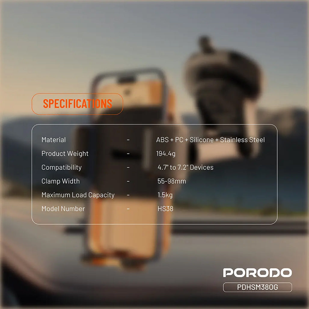 A Photo Of Porodo 3-in-1 Mount Kit Multi Functional Phone Holder