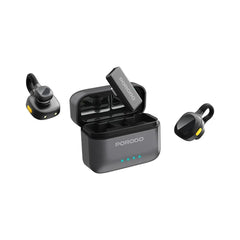 A Photo Of Porodo Movo Lavalier Microphone Type-C Connector - Black