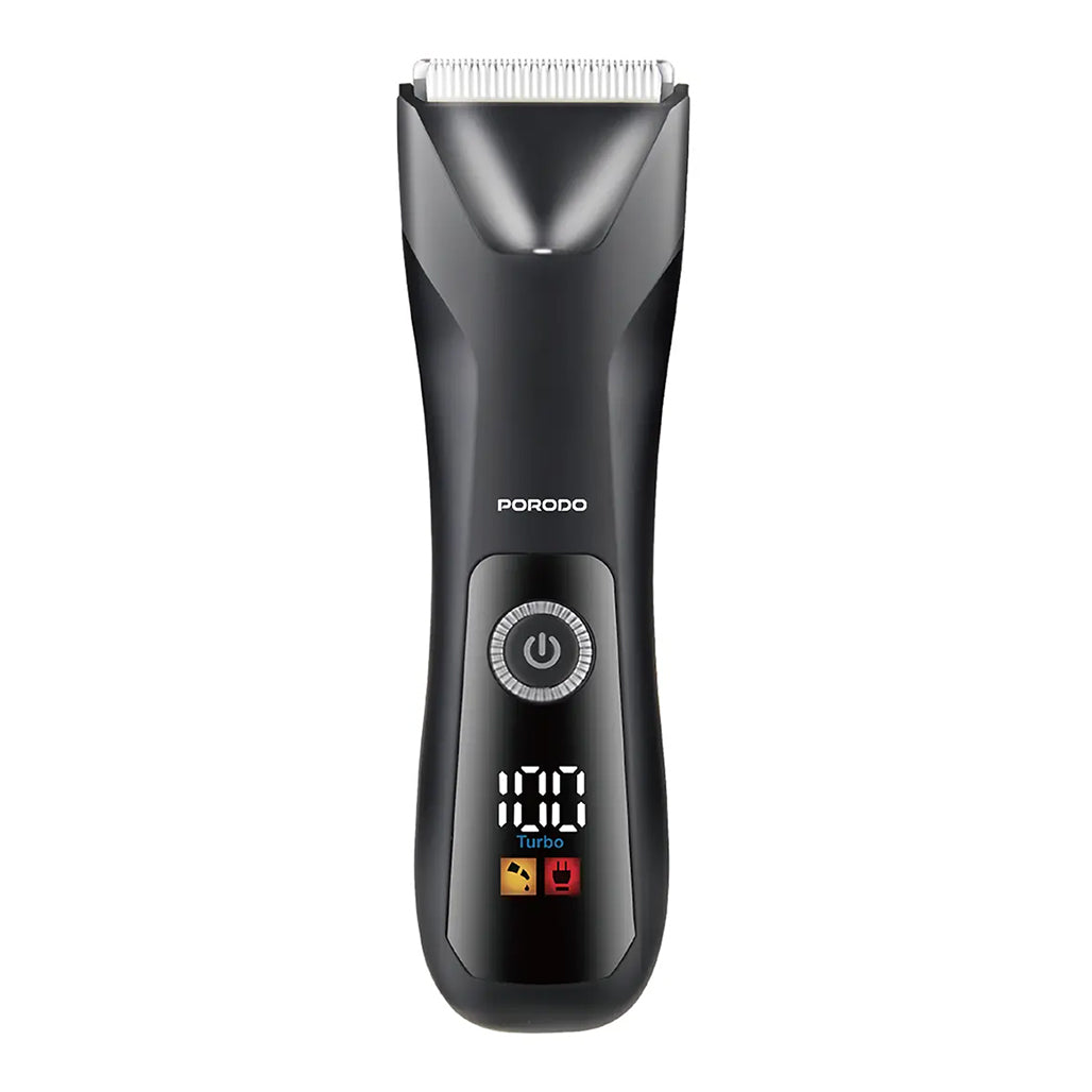 A Photo Of Porodo Lifestyle Full-Body Grooming Kit - Black