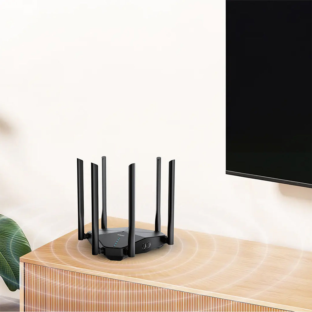 A Photo Of Porodo Dual Band Portable Wi-Fi Router - Black