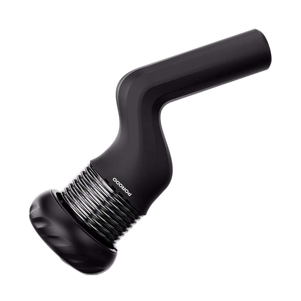 A Photo Of Porodo Lifestyle Portable Handheld Multi-Speed Rotating massager with 4 heads- Black