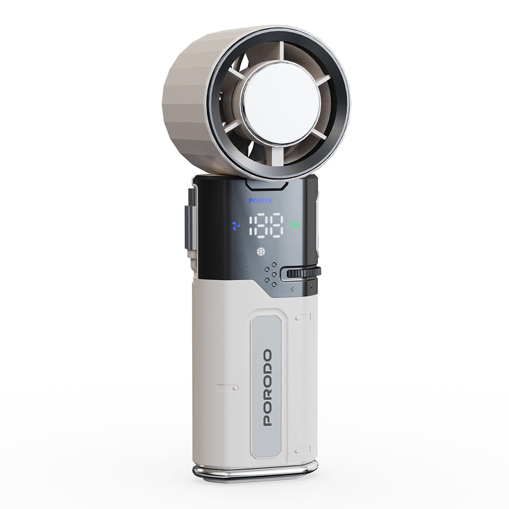 A Photo Of Porodo Lifestyle Chillo Plus Rechargeable Ice Cooling Fan