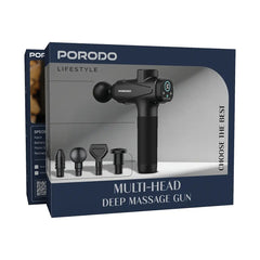 A Photo Of Porodo Lifestyle Multi-Head Deep Tissue Massage Gun