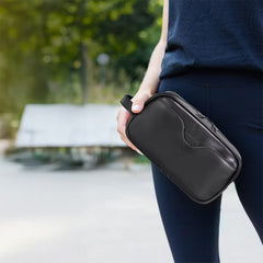 A Photo Of Porodo Lifestyle MagSafe Travel Organizer Pouch with Phone Holder - PDLFSTP258BK