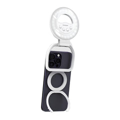 A Photo Of Porodo Snapbright Magnetic LED Fill Light with Adjustable Phone Mount
