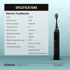 A Photo Of Porodo Lifestyle Ultimate Oral Care Duo Electric Toothbrush & Water Flosser Combo