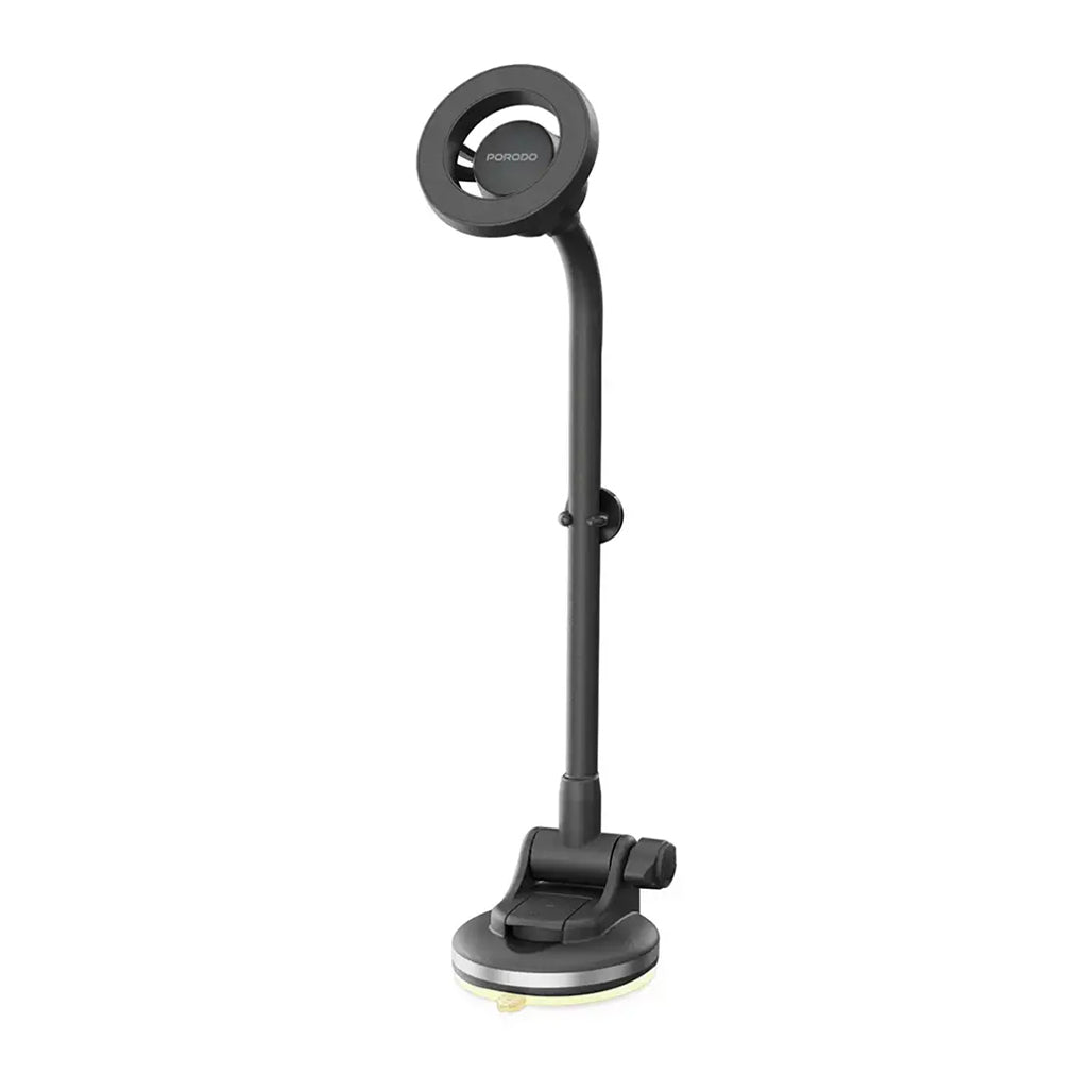A Photo Of Porodo Vindex Magnetic Car Mount with Extended Flexible Pole