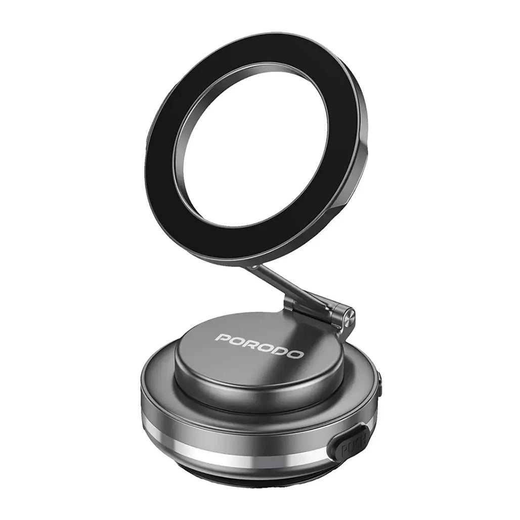 A Photo Of Porodo Vacuum Lock MagSafe Phone Holder - Black