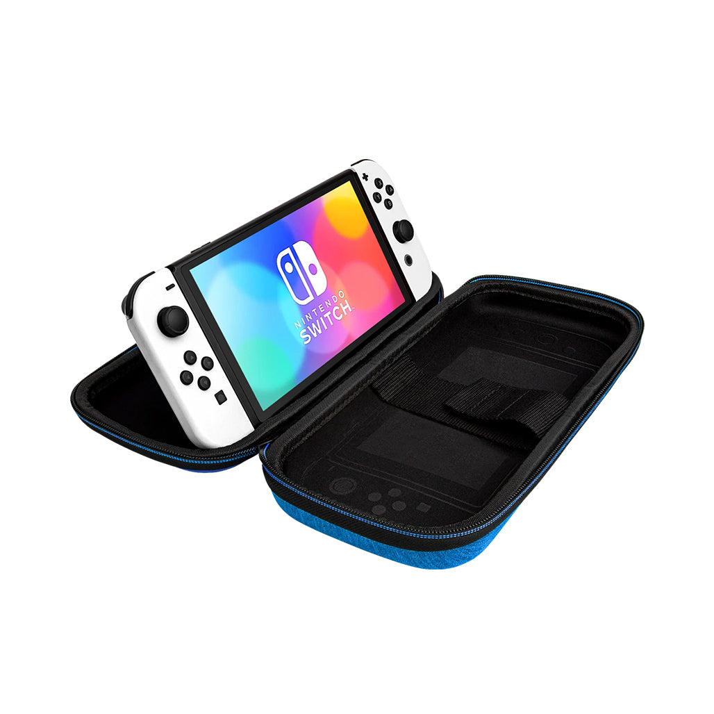 A Photo Of PDP Power Pose Mario Overnight Case for Nintendo Switch™, Lite & OLED – Travel Storage with Removable Carrying Case