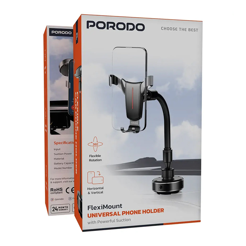 A Photo Of Porodo FlexiMount Universal Phone Holder