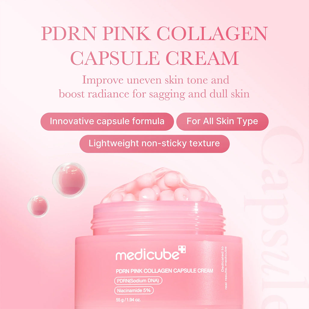 A Photo Of Medicube PDRN Pink Collagen Capsule Cream - 55g