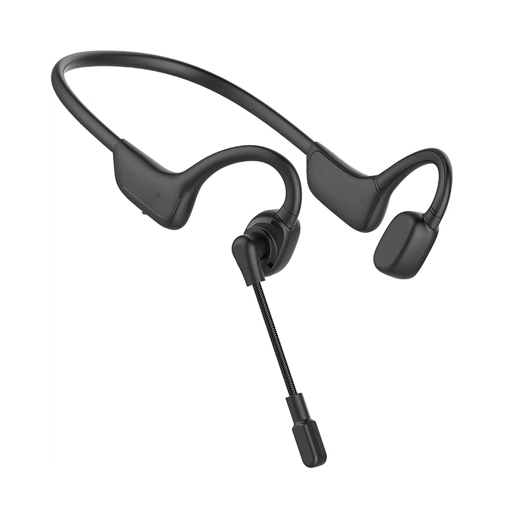 A Photo Of Porodo Vibrix Air Conduction Wireless Headset with Rotating Swivel Microphone