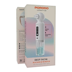 A Photo Of Porodo Lifestyle Deep Facial Blackhead Remover with Microbubble Water Spray – White