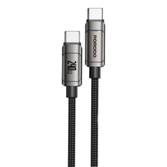 A Photo Of Porodo PowerSync 240W High-Speed USB-C Cable - Gray