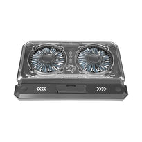 Porodo PDX121 Gaming Crystal Shell Laptop Cooling Pad - Black