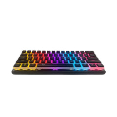 A Photo Of Porodo Gaming PDX224 61-Key Mechanical Keyboard - Pudding Keycaps, Red Switches